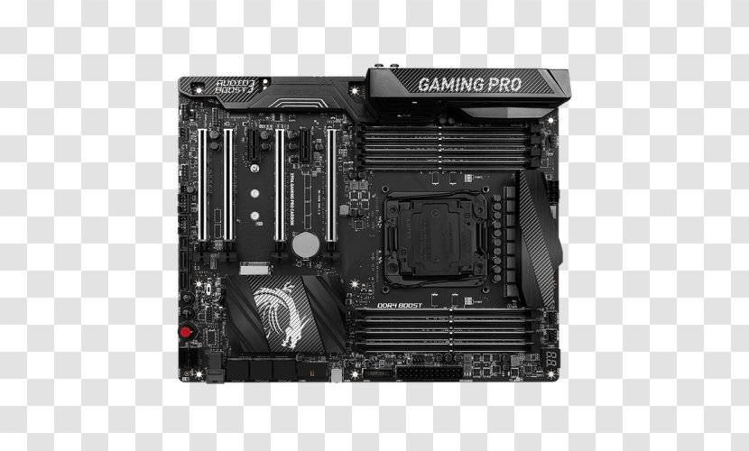 Intel X99 MSI X99A Gaming Pro Carbon Motherboard LGA 2011 - Computer Transparent PNG