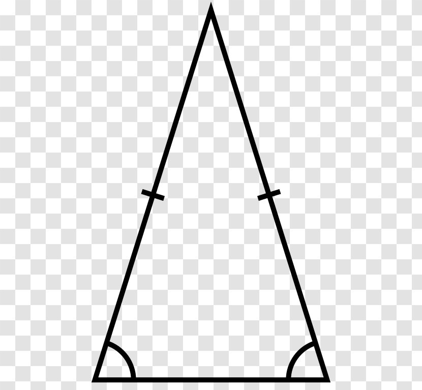 Isosceles Triangle Equilateral Geometry - Polygon - Triangular Transparent PNG