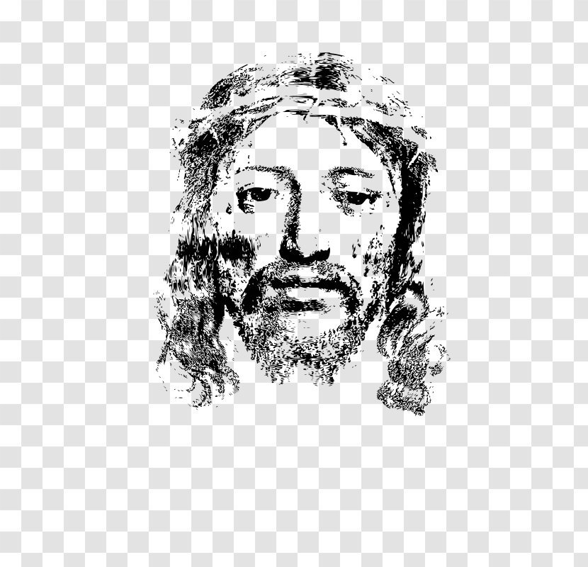 Holy Face Of Jesus Christianity Religion Bible - Christian Cross Transparent PNG