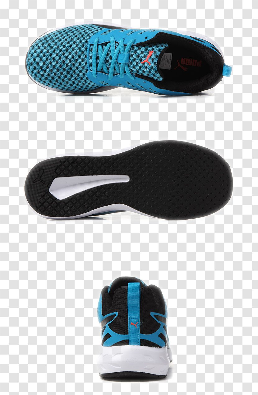 Slipper Puma Sneakers Shoe Adidas - Electric Blue - PUMA Running Shoes Transparent PNG