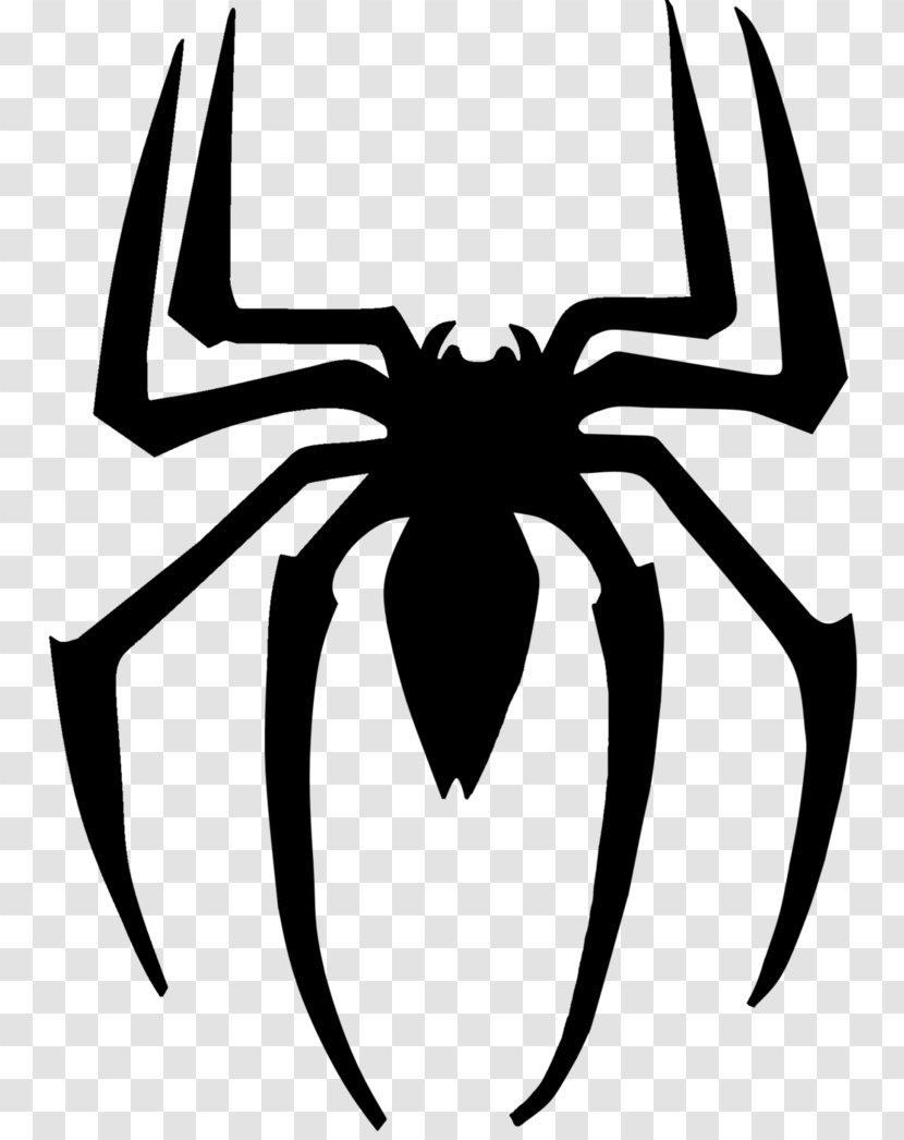 Spider-Man Venom Miles Morales Logo Stencil - Monochrome Photography - Vector Transparent PNG