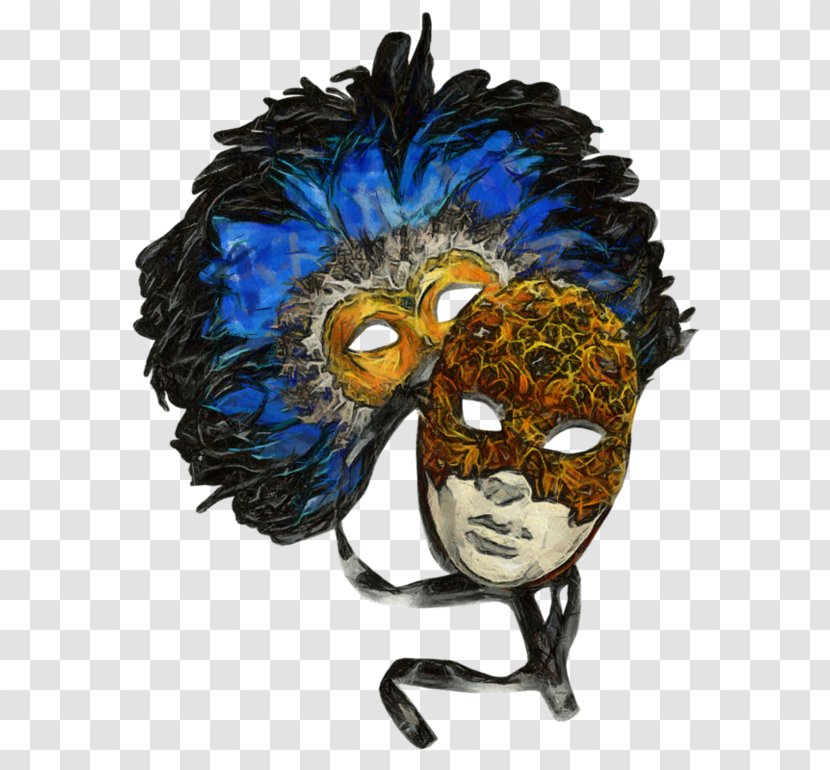 Domino Mask Carnival Venice - Gray Wolf Transparent PNG