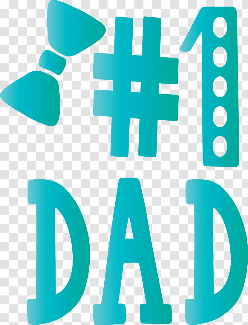 No1 Dad Happy Fathers Day Transparent PNG