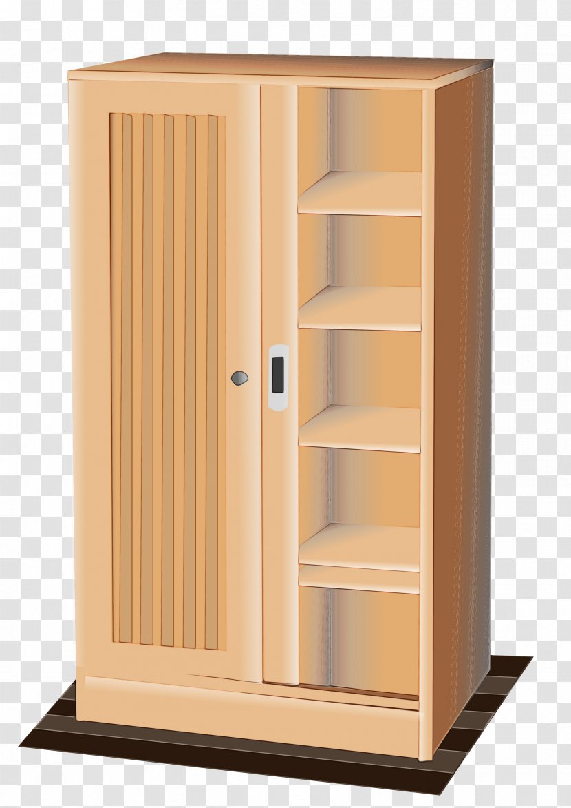 Cupboard Furniture Wardrobe Shelf Wood - Door Shelving Transparent PNG