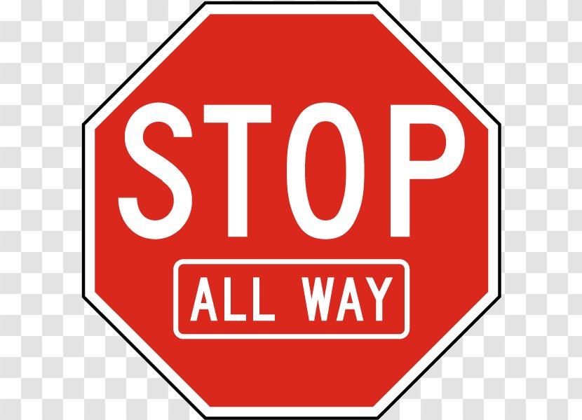 Stop Sign Manual On Uniform Traffic Control Devices - Area - Road Transparent PNG