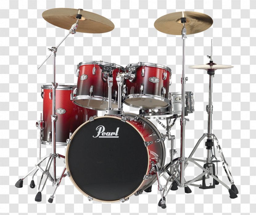 Percussion Pearl Drums Acoustic Guitar - Bass - Red Drum Transparent PNG
