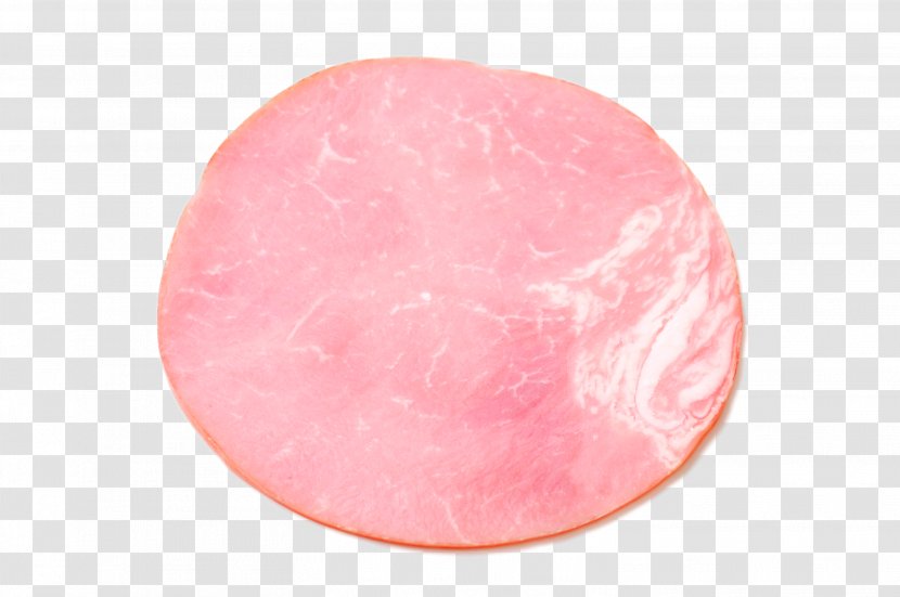 Pink Circle - Ham Slices Close-up Transparent PNG