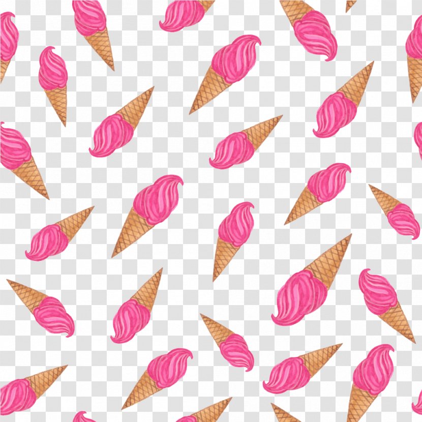 Ice Cream Gelato Icing - Magenta - Pink Transparent PNG
