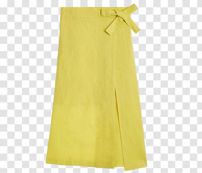 Waist Dress - Yellow - Wrap Skirt Transparent PNG