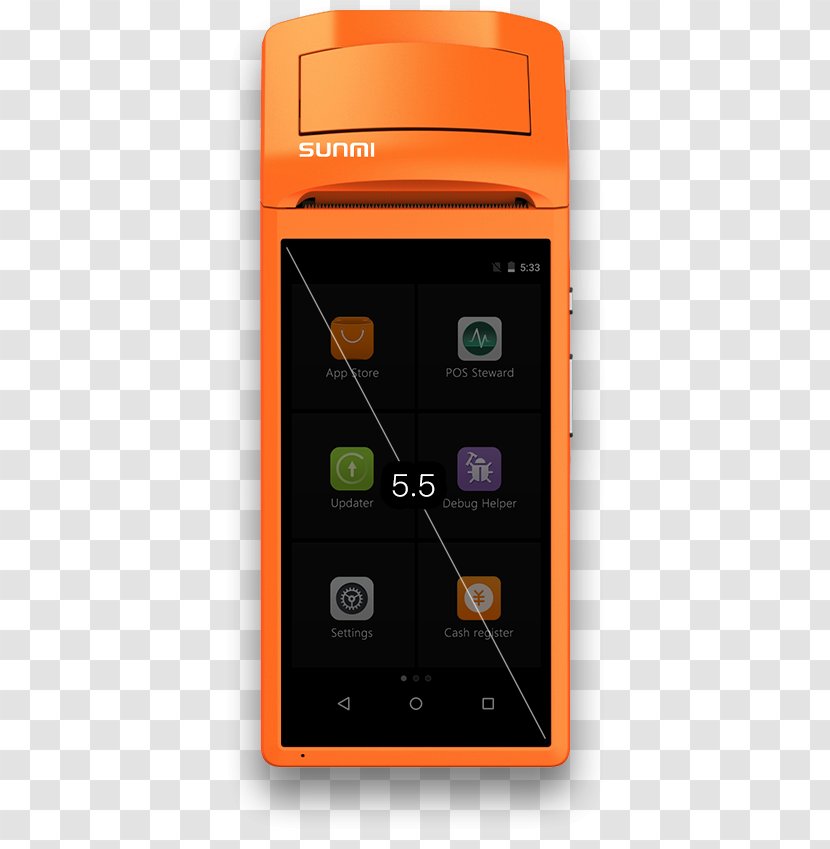 Point Of Sale Printer Mobile Phones Business - Telephone Transparent PNG