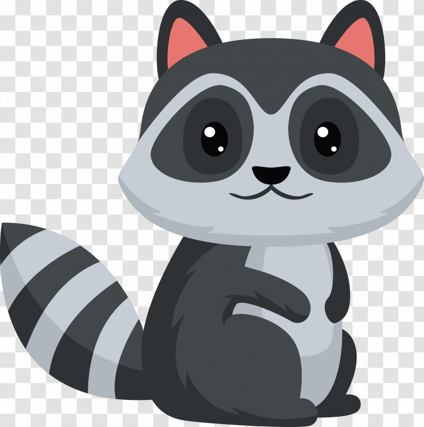 Cartoon Civet Cats Design - Animal - Small To Medium Sized Transparent PNG