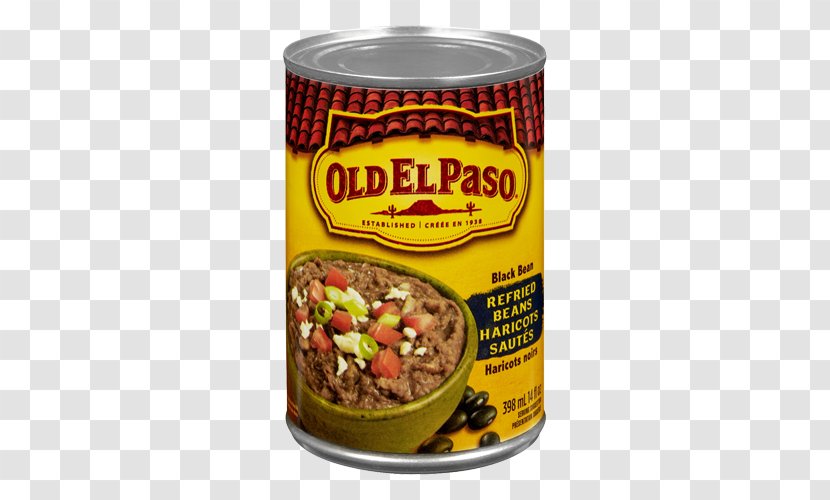 Old El Paso Refried Beans Traditional Taco Fat Free - Bean - Food Transparent PNG