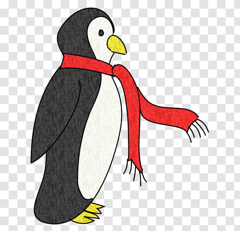 Penguin Drawing Cartoon Illustration - Hand-painted Transparent PNG
