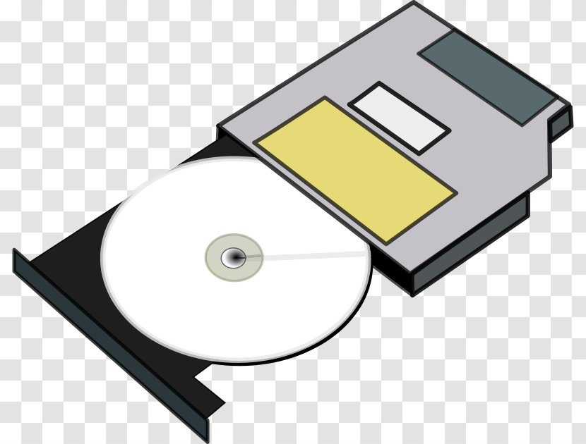 CD-ROM Compact Disc Optical Drives Clip Art - Floppy Disk - Computer Transparent PNG