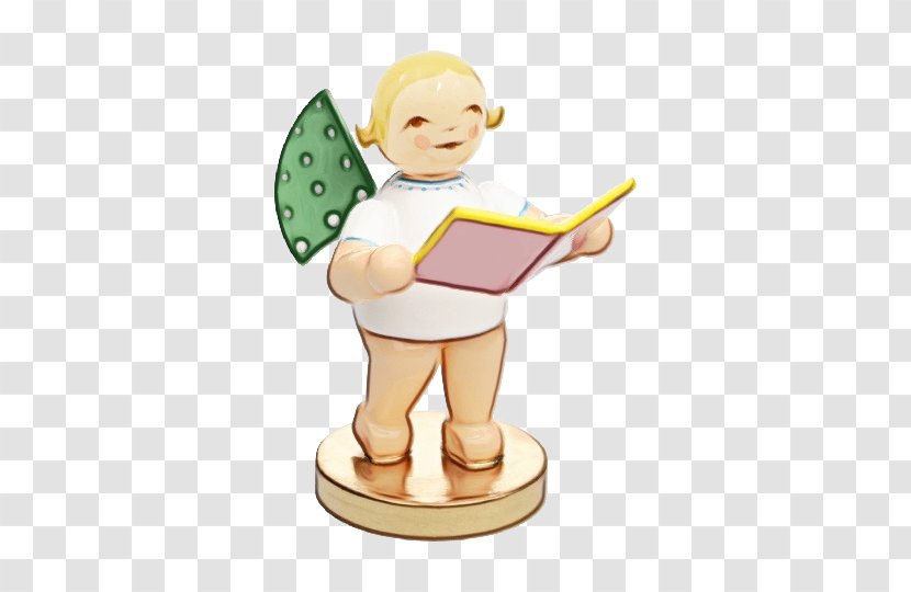 Cartoon Figurine Fictional Character Clip Art Toy - Child - Angel Transparent PNG
