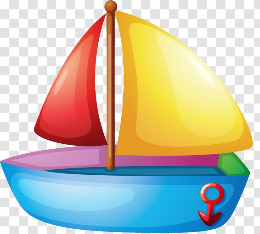 Sailboat Toy Clip Art - Sail - Boat Transparent PNG