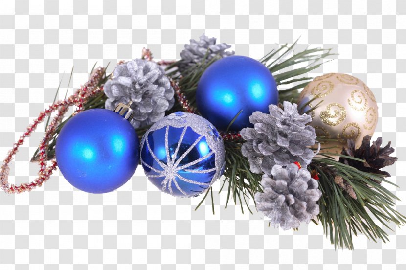 Christmas Ornament Decoration Tree Santa Claus - Blue Transparent PNG