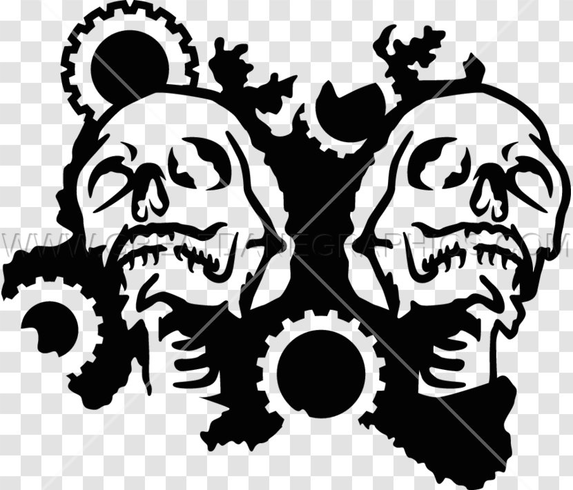 Skulls Unlimited International Gear Vinyl Cutter Clip Art - Tree - Skull T-shirt Printing Transparent PNG