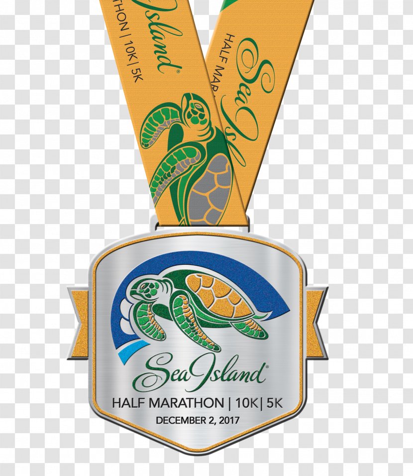 Sea Island Jekyll Medal Half Marathon - 10k Run Transparent PNG
