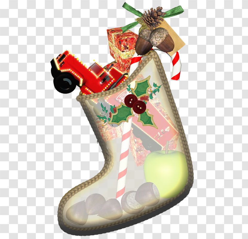 Christmas Ornament Santa Claus Stockings Day Sock - Stocking Transparent PNG