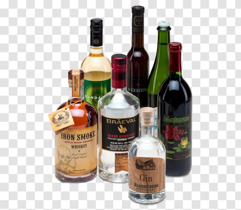 Liqueur Label Wine Bottle - Distilled Beverage Transparent PNG