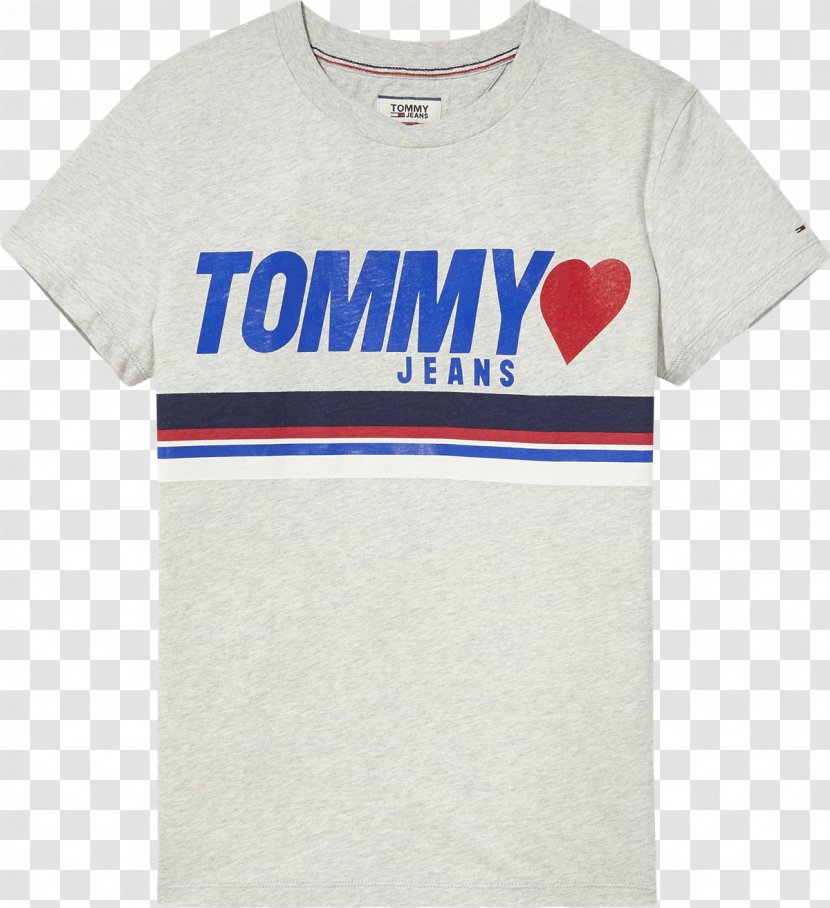 T-shirt Sleeve Crew Neck Jeans - Active Shirt - Tommy Hilfiger Logo Transparent PNG