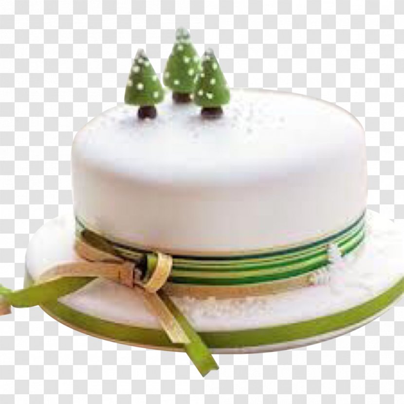 Christmas Cake Frosting & Icing Decorating - Dessert Transparent PNG