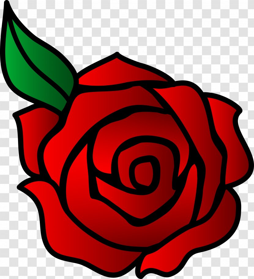 Drawing Cartoon Rose Clip Art - Vector Transparent PNG