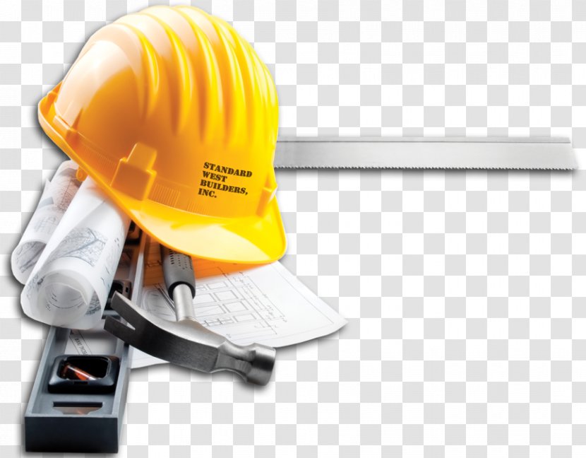 Hard Hats Architectural Engineering Tool Entreprise De Construction - Headgear - CONSTRUCTION TOOLS Transparent PNG