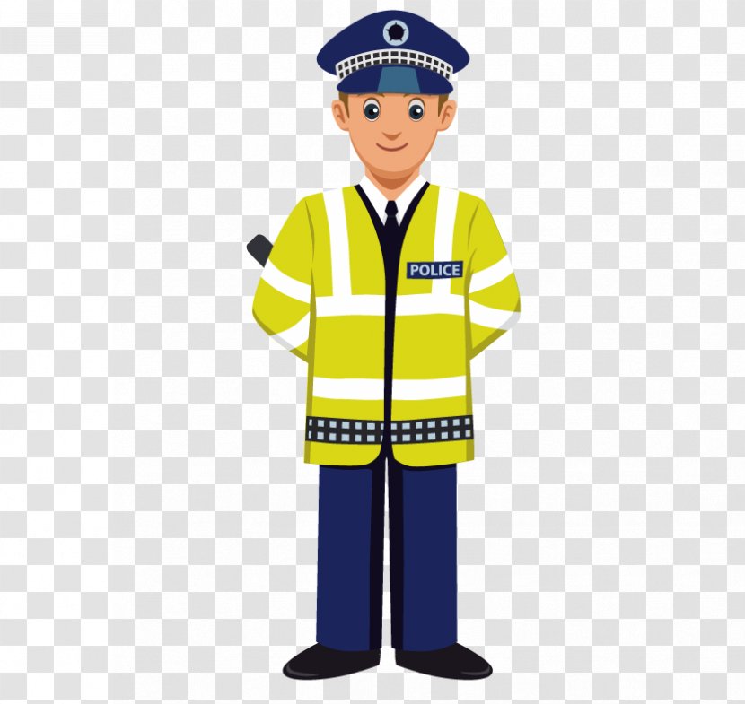 Traffic Police Officer - Yellow - Commander Transparent PNG