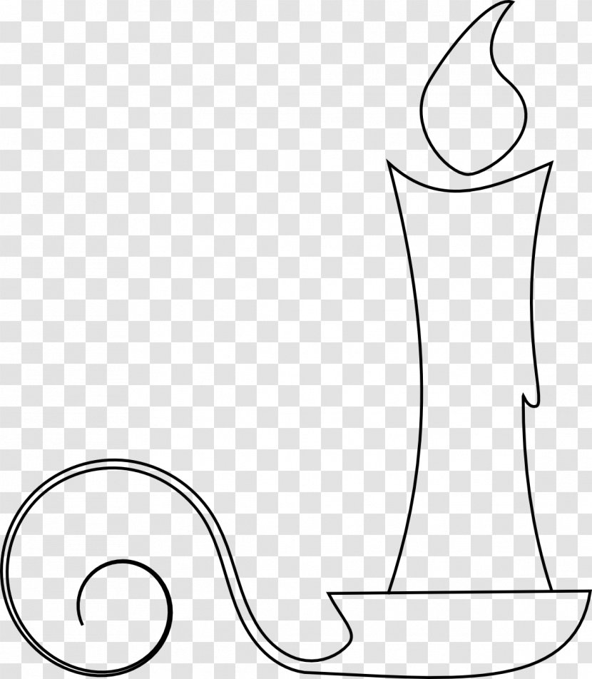Drawing Candle Digital Stamp Christmas - Monochrome Photography Transparent PNG