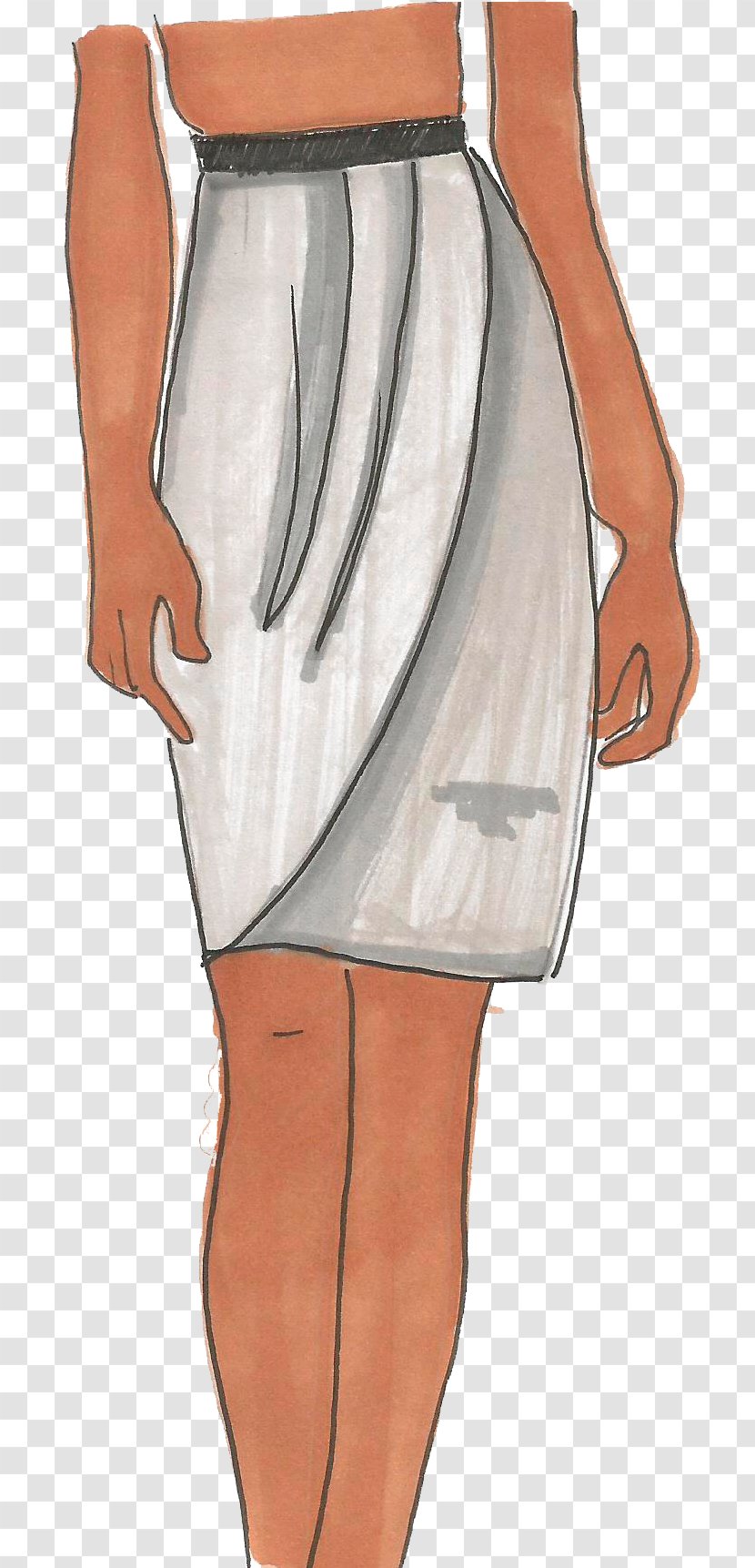 Skirt Dress Hip Blouse Pants - Watercolor Transparent PNG