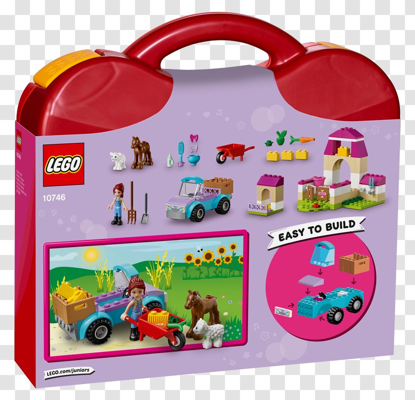LEGO 10746 Juniors Mia's Farm Suitcase Toy Bag - Silhouette - Lego Friends Animals Lamb Transparent PNG