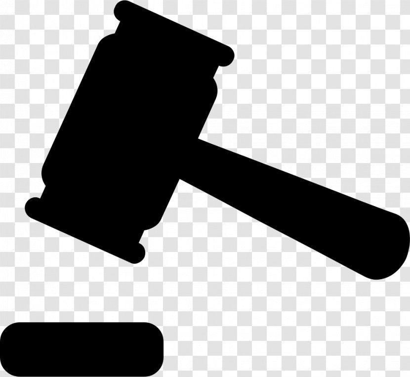 Auction Gavel - Black And White - Online Transparent PNG