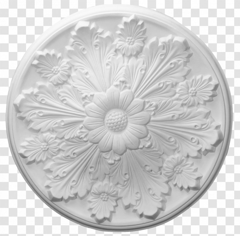 Silver Ceiling Plaster Tableware Transparent PNG