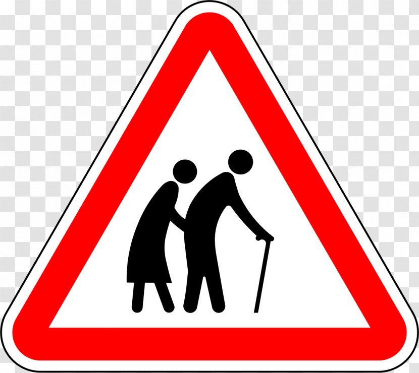 Traffic Sign Old Age Road Signs In Singapore Warning - June 15 Transparent PNG