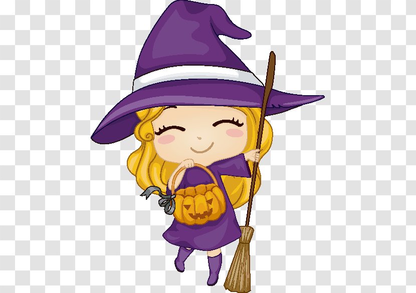 Witch Hazel Cartoon Witchcraft Clip Art - Mythical Creature - Purple Transparent PNG