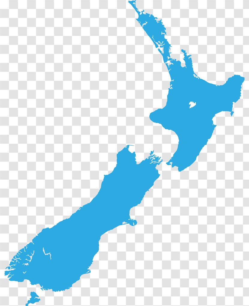 New Zealand Vector Map - World Transparent PNG