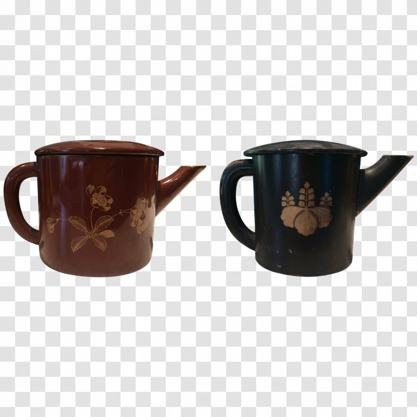 Coffee Cup Ceramic Mug - Drinkware - Dark-red Enameled Pottery Teapot Transparent PNG