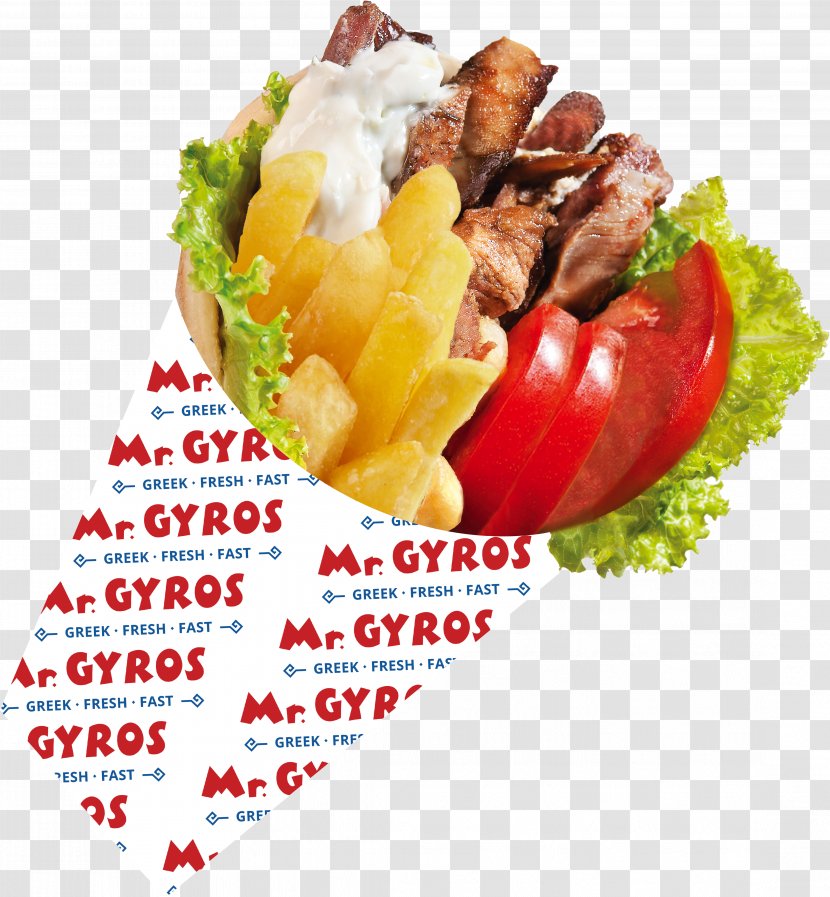 Vegetarian Cuisine Gyro Pita Greek Mediterranean - Toast Transparent PNG