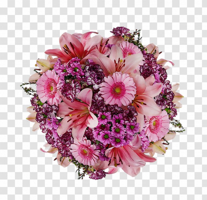 Purple Watercolor Flower - Chrysanthemum - Dendrobium Pink Family Transparent PNG
