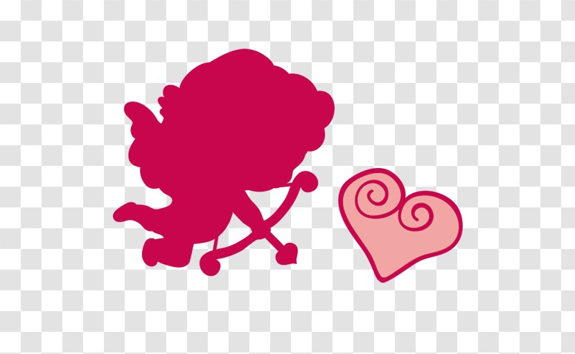 Cupid Clip Art - Silhouette Transparent PNG