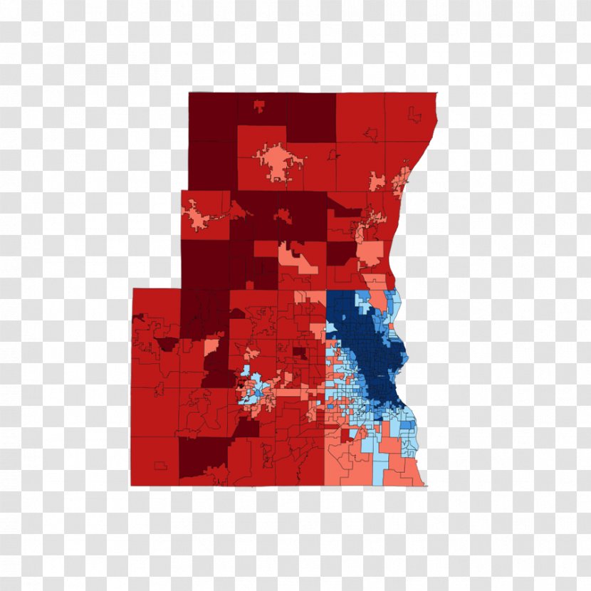 Milwaukee Waukesha Voting Election Chicago - Presidential - Map Transparent PNG