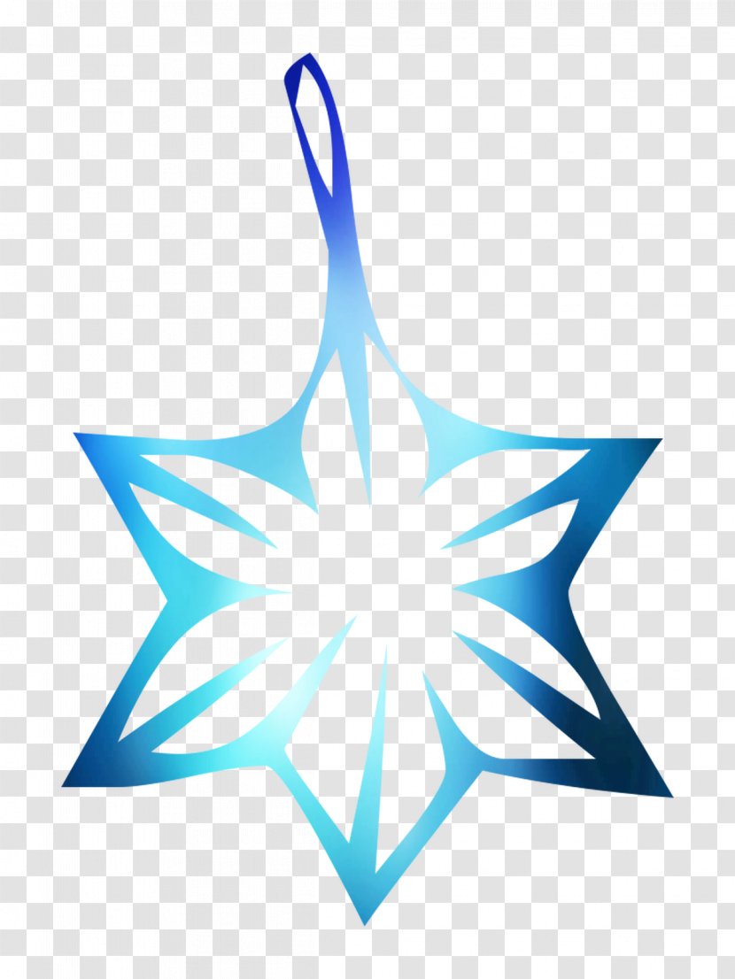 Point Line Clip Art Christmas Ornament Pattern - Leaf - Electric Blue Transparent PNG