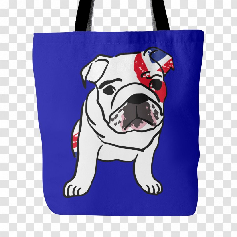Bulldog T-shirt Pug Puppy Tote Bag - Schnauzer - Shoes And Bags Transparent PNG
