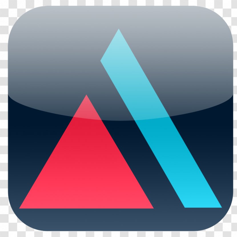 App Store Logo Triangle - Azure - Aqua Transparent PNG