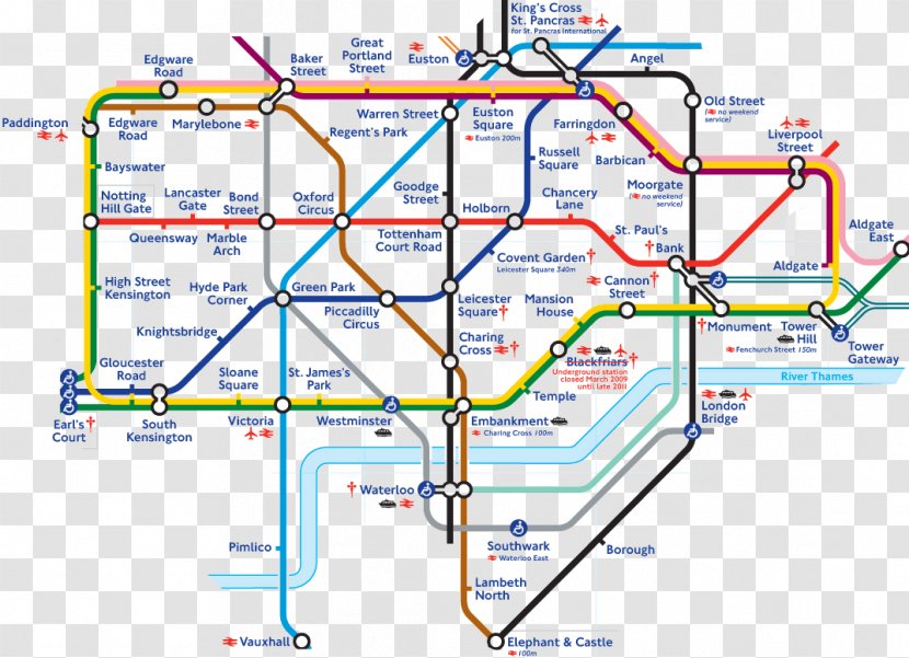Kew Railway Station London Underground Tube Map Transport For - Holborn - Subway Transparent PNG