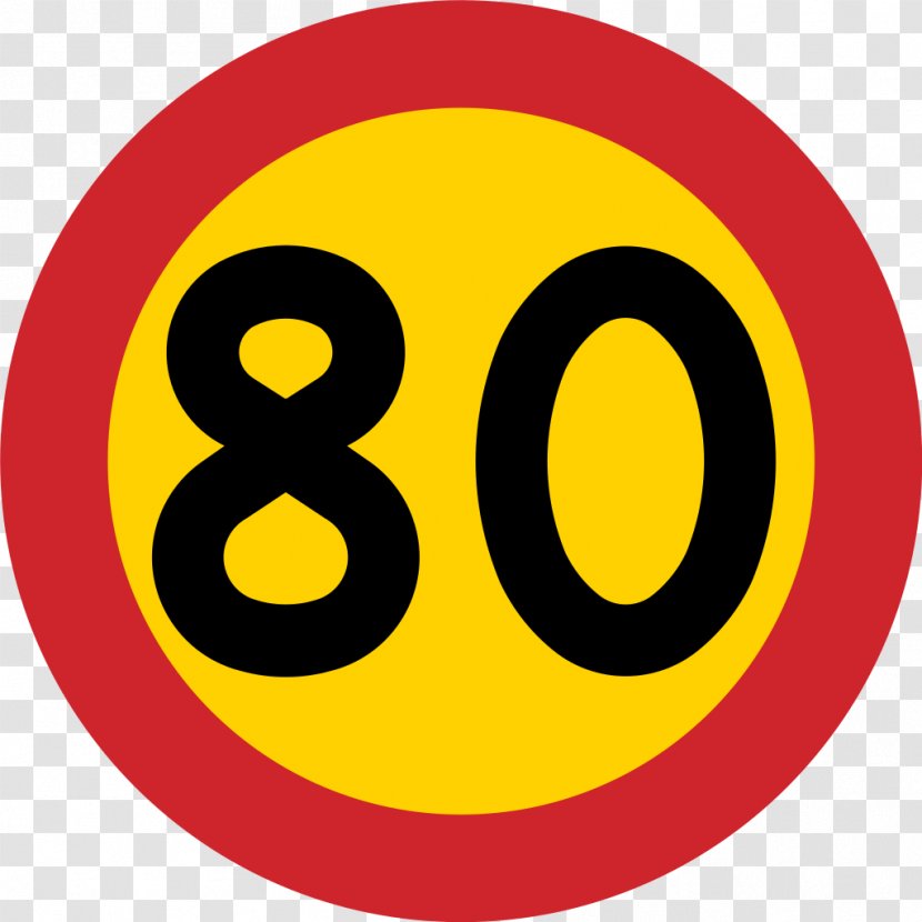 Kilometer Per Hour Highway Road Traffic Sign Speed Limit Transparent PNG
