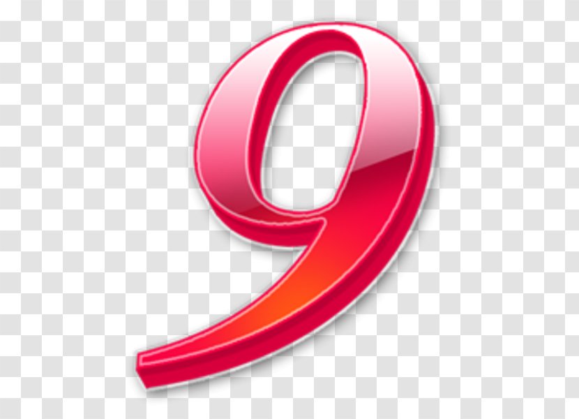 Number Arabic Numerals Numerical Digit - Red - Large Numbers Transparent PNG
