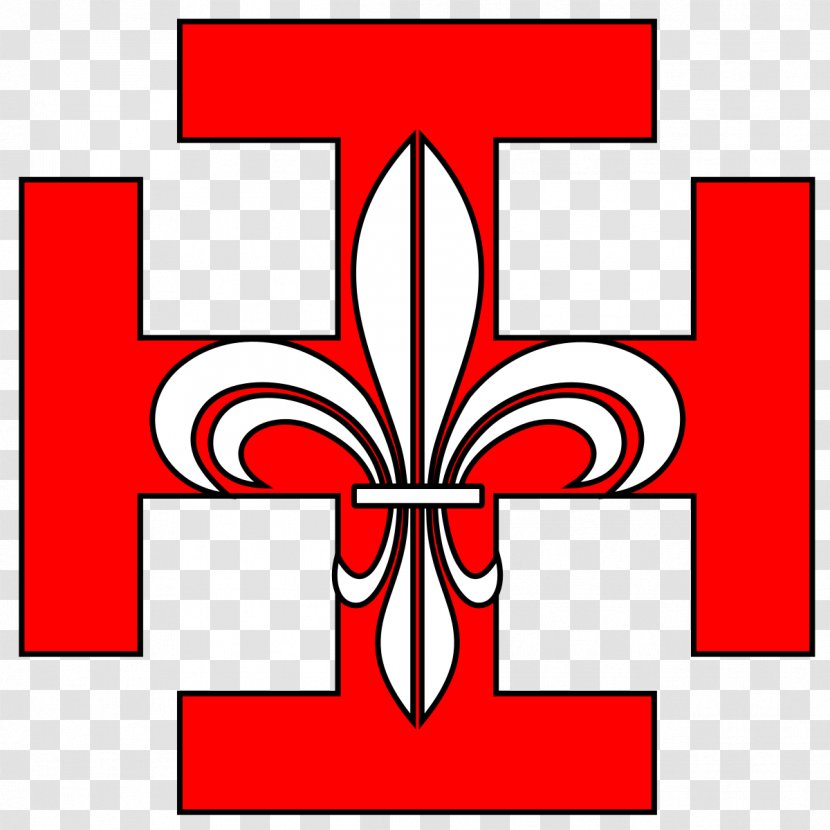 Cross Potent Clip Art Scouting World Scout Emblem - Fleurdelis - Croix Rouge Transparent PNG